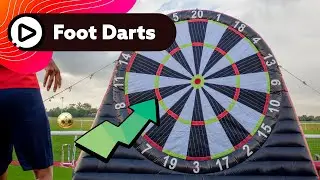 FOOT DARTS | Giant Inflatable Dart Board with Footballs