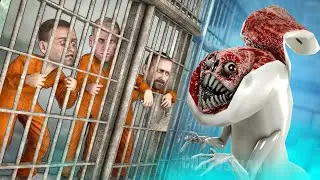 CAZADORES SCP - ¡¡ESCAPANDO DE UNA CÁRCEL CUSTODIADA POR BRIDGE WORM (El gusano del puente)!! - GMOD