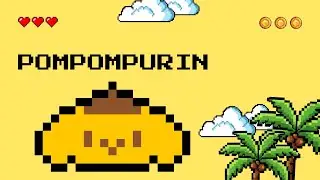 Pixel Art Tutorial - Drawing Pompompurin Step by Step  #shorts #pixelart #pixel #drawing 