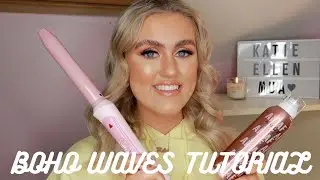 BOHO WAVES HAIR TUTORIAL USING THE PRIMARK X ANDREW FITZSIMONS CURLING WAND | KATIE ELLEN ♡