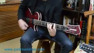 Pedro Andrea playing on his Stomp-Head 4.SL