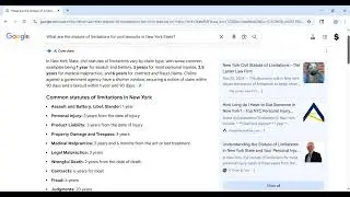 The NYS Civil Statute of Limitations Laws