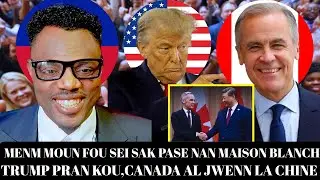 BATAY PETE AK JOUNALIS NAN MAISON BLANCH,CANDA KOUPE RELASYON AK ETAZINI,TRUMP PRAN KOU