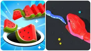 Hole Em All vs Snake Clash.io - (ASMR Game, Max Level)