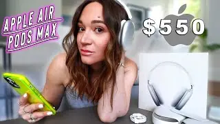 apple airpods max unboxing + unprofessional review!! vlogmas day 21
