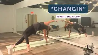 40-Min Beginner Yoga Flow | Modifications for All Levels | Final Flow to 