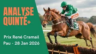 ANALYSE QUINT&Eacute;+ PAU : Prix Ren&eacute; Cramail 2026 #turf #quint&eacute; #pmu #obstacles #galop #horse #cheval