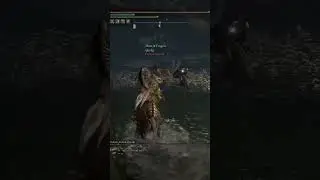 Malenia with horse combat is EASY MODE! #eldenring #darksouls #shorts