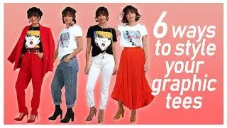 6 Ways to Style Your Graphic Tees! | Spring 2019 Lookbook by Blusher