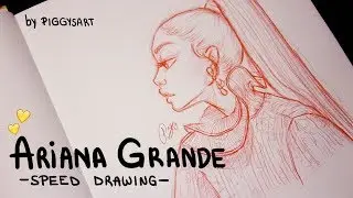 Ariana Grande - speed drawing 2 | piggysart