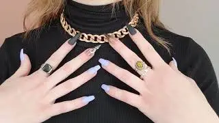ASMR | Tapping jewelry/nails and scratching fabric
