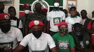 Progressive Student Alliance at the University of Liberia (PROSA), holds press conference.