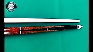 JD Custom Cues  -  2009 Wrapless Ebony & Amboyna Burl