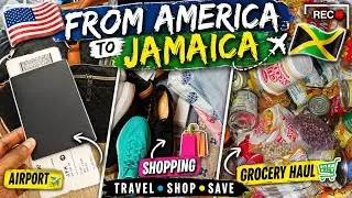 WEEKEND VLOG: AMERICA 🇺🇸 TO JAMAICA 🇯🇲 + $33, 000 GROCERY HAUL + REINSTALL A WIG W/ ME!!
