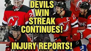 NJ Devils Beat the Flames in Back to Back games / Injury Reports with Palat, Blackwood, & Bernier!