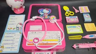 6 Minutes Satisfying Unboxing with Hello Kitty Doctor Set ASMR No Talking