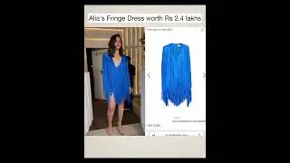 ALIA DRESS WORTH 2.4 LACKH #youtuber #fashion #amazon
