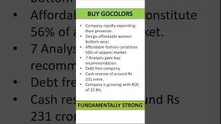 GOCOLORS Fundamental analysis | GO COLORS share analysis | GO COLORS share fundamental analysis
