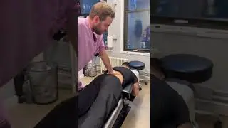 He came to the chiropractor and had cracks so satisfyingly crunchy...