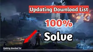 How To Fix Updating Download List Error/Glitche In PUBG MOBILE | 100% Working | Error Solved | Being