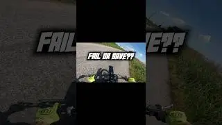 FAIL OR SAVE?😳😱 video completo qui⬆️⬆️ #goodvibes #wheelie #bikelife #yz #yz125 #crash #fail #save