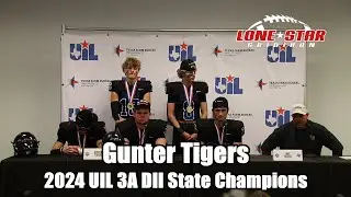 Gunter Tigers Press Conference Class 3A Division II State Championship Game