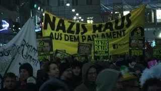 Thousands protest extreme right ball in Vienna