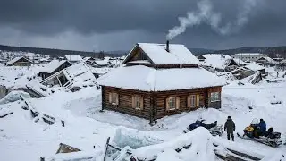 This Siberian Double-Roof Cabin Survived a Blizzard That Destroyed an Entire Town