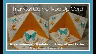 Triangle Corner Pop Up Card Zeltkarte basteln mit Stampin` Up!