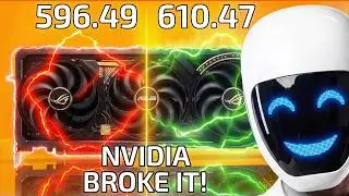 NVIDIA DELETED IT! Nvidia Driver Update 610.47 vs 596.49 | RTX 5070 Driver Comparison
