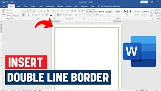 How to Insert Double Line Border in Word | Easy MS Word Tutorial