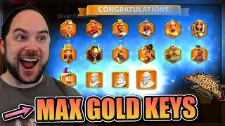 Opening 26,160 Gold Keys [max legendary summoning for Pyrrhus expertise] Rise of Kingdoms - Greece