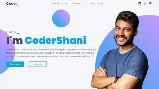 Animated Portfolio Website with Typing Animation Using HTML/CSS and JavaScript - No Talking