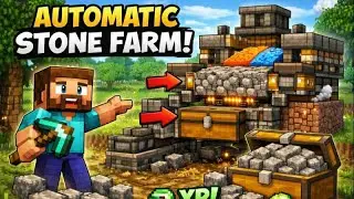 Automatic Stone Farm In Minecraft || Minecraft Automatic Farm Tutorial