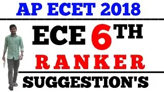AP ECET 2018 || ECE 6TH RANKER || THARUN ||BSD TELUGU TECH