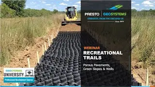 Advancing Sustainable Design in Recreational Trails and Embankments Presented by Cory Schneider   1