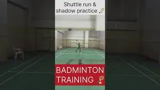 Improve Your Badminton Footwork | Shuttle Run & Shadow Drill 🏸🔥#ytsjorts #badminton #sports