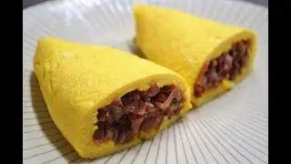 TORTILLA a la FRANCESA rellena de JAMÓN IBÉRICO