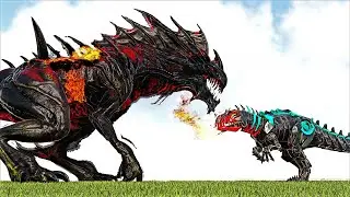 BIONIC GIGANOTOSAURUS HARD VERSION BOSS AG VS DEMONIC REAPER EMPRESS PF BOSS (ARK SURVIVAL EVOLVED)