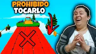 PROHIBIDO TOCAR EL COLOR ROJO🛑 *MI MAMÁ ME RETA* A GANAR TODAS LAS PARTIDAS EN STUMBLE GUYS😱