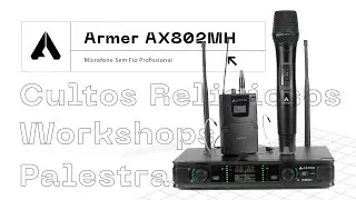 Microfone sem Fio Duplo Bast&atilde;o + Headset Armer AX802MH| REVIEW, UNBOXING e ESPECIFICA&Ccedil;&Otilde;ES