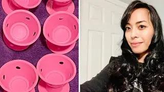 Trying no heat spoolies/curlers from Amazon, compared to retro Remington curlers