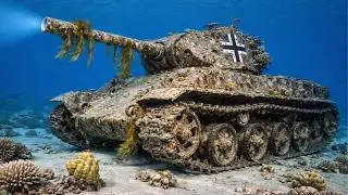 Lost Since WWII in the ocean &mdash; Abandoned Heavy Tiger II  German Tank Fully Restored!