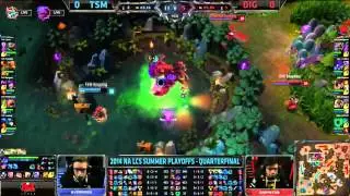 TSM vs Dignitas Game 1 Highlights Quarter Final S4 Worlds Regional Qualifier Summer NA LCS