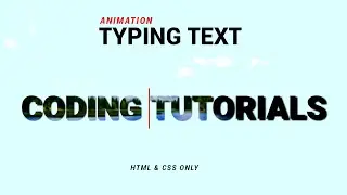 Css Typing Text Animation Effect | Typing Text Animation | HTML & CSS