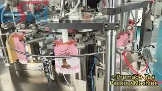 Multihead Weigher Premade Bag Packing Machine Testing by Almonds