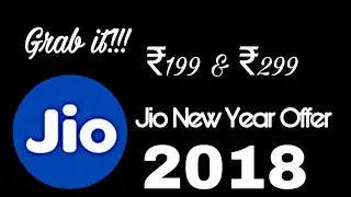 Jio new year offer 2018 prepaid plans