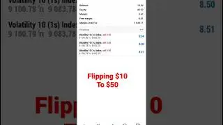 flipping $10 to $50 in 25 mins... volatility 10 (1s) deriv Synthetic