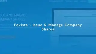 Onboarding in Eqvista | Company Equity Management