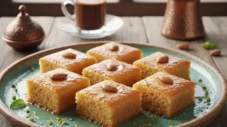 خزنيها الرمضان / بسبوسة احلى من محلات الحلويات /بدون بيض وبدون طحين  #بسبوسة#بسبوسة_جوز_الهند  